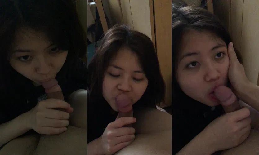 Clip: Em sinh viên ngoan ngoãn bú cu chóp chép như thèm lắm - Clip Hot Việt